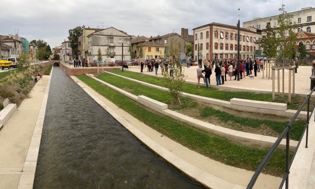 / INAUGURATION / Aménagement du Cours Rambaud à PAMIERS (09)