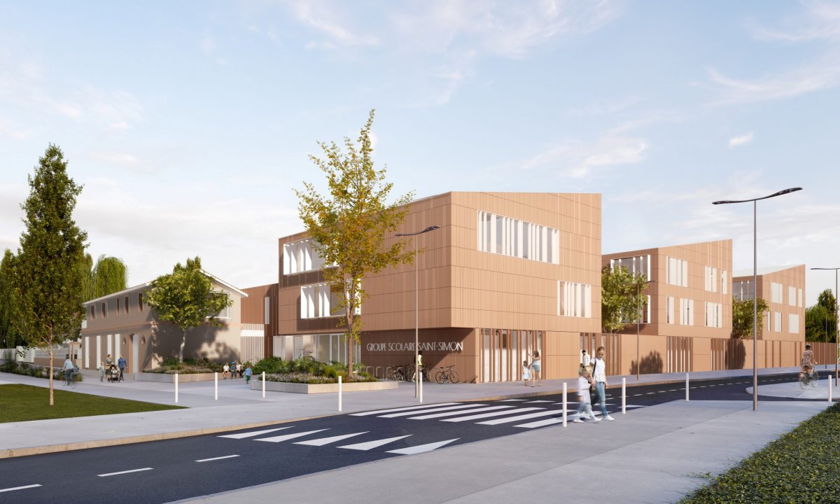 Démarrage des travaux de construction du groupe scolaire Saint Simon à Toulouse (31)